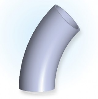 45&deg; Elbow With Tangents