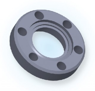 CF Bored Blank Flange