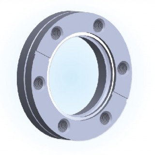 CF Bored Blank Tapped Flange
