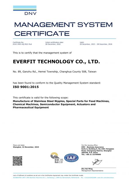 ISO 9001 : 2015